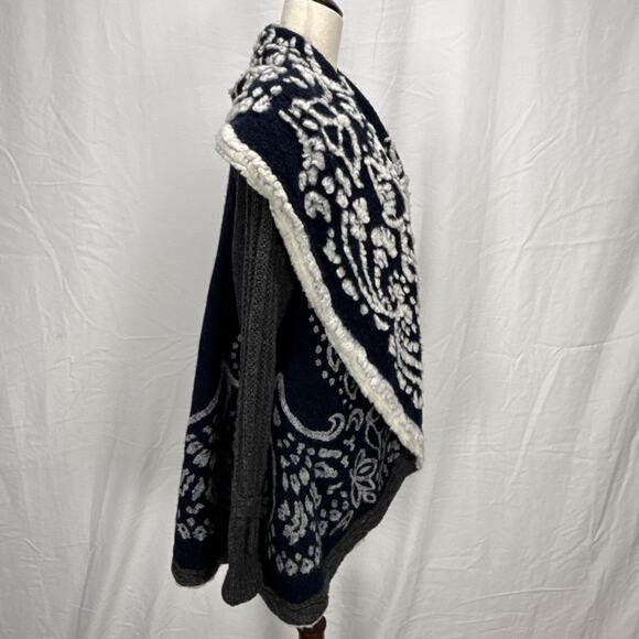 Sleeping On Snow Anthropologie First Snow Cardigan Sweater Coat Size M Wool - Picture 5 of 7